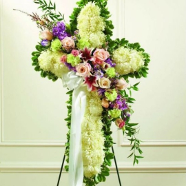 KỆ CHỮ THẬP CẮM HOA